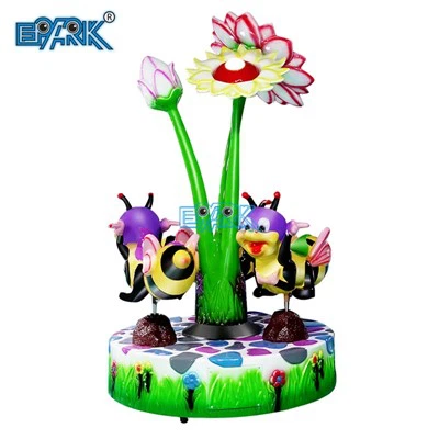 Trealamh Clós Súgartha Bee Carousel Taistil Kiddie