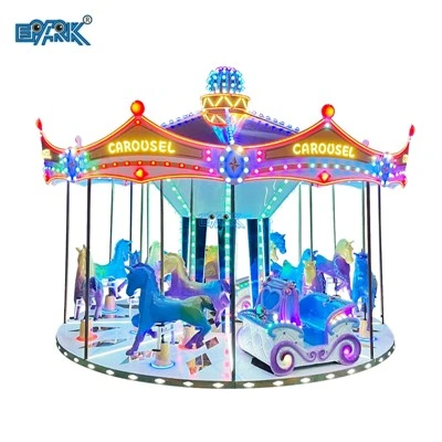 16 Suíochán Carousel Snáithín Glass Taistil Kiddie